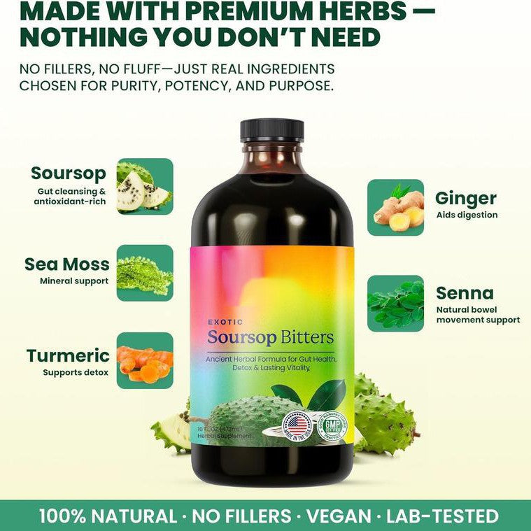 Soursop Bitter Drops Liquid Supplement